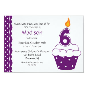 cupcake birthday invitations zazzle