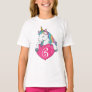 6th Birthday Cute Unicorn Birthday Gift For Girls T-Shirt
