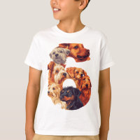 6th Birthday Dog Puppy Themed 6 Year Old Kids Boys