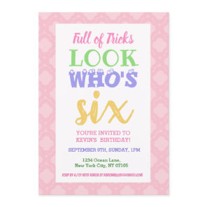 6th Birthday Invitation Slogans