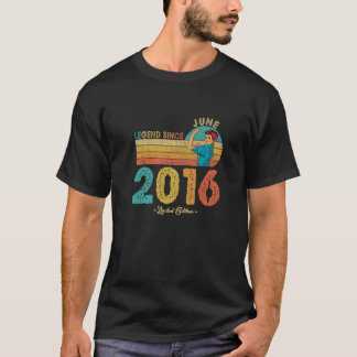 6Th Birthday June 2016 Legend Since 2016 6 Years O T-Shirt
