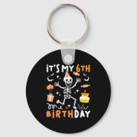 6th birthday kids funny skeleton 6th birthday