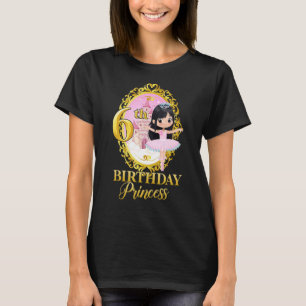 6th Birthday Party Ballerina Dancer Ballet Tutu Gi T-Shirt