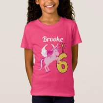 6th Birthday Personalized Name Unicorn Shirt 6th Birthday Personalized Name Unicorn Shirt