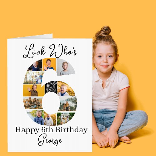 6th Birthday Photo Collage custom Keepsake