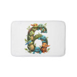 6th Birthday Sea Turtle Tortoise Theme Party 6 Yea Bath Mat