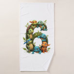 6th Birthday Sea Turtle Tortoise Theme Party 6 Yea Bath Towel