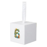 6th Birthday Sea Turtle Tortoise Theme Party 6 Yea Cube Ornament