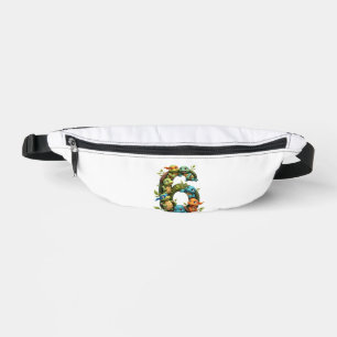 6th Birthday Sea Turtle Tortoise Theme Party 6 Yea Fanny Pack