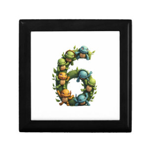 6th Birthday Sea Turtle Tortoise Theme Party 6 Yea Gift Box
