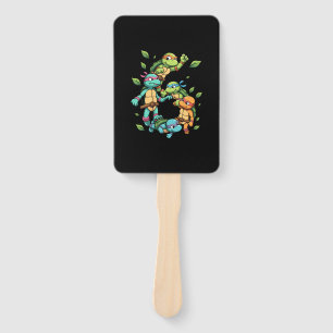 6th Birthday Sea Turtle Tortoise Theme Party 6 Yea Hand Fan