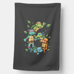 6th Birthday Sea Turtle Tortoise Theme Party 6 Yea House Flag