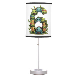 6th Birthday Sea Turtle Tortoise Theme Party 6 Yea Table Lamp