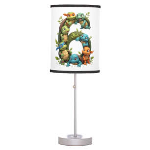 6th Birthday Sea Turtle Tortoise Theme Party 6 Yea Table Lamp