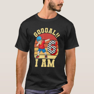6th Birthday Soccer Themed Birthday Party 6 Years  T-Shirt