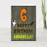 [ Thumbnail: 6th Birthday: Spooky Halloween Theme + Custom Name Card ]