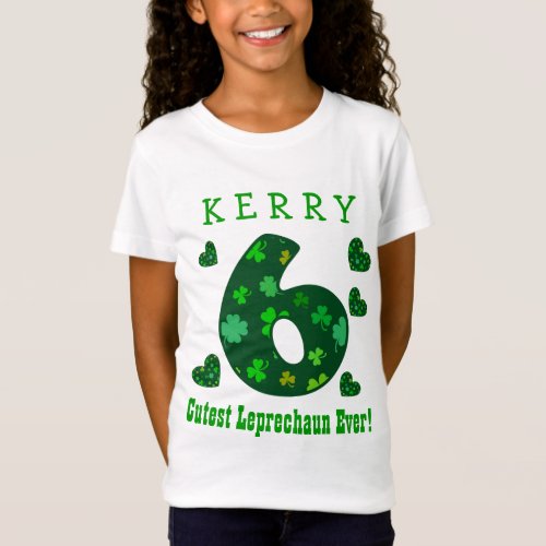 6th Birthday St Patricks Cutest Leprechaun Ever 4 T_Shirt