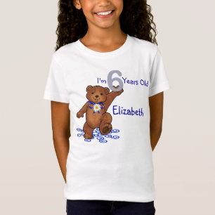 6th Birthday Teddy Bear for Girl T-Shirt