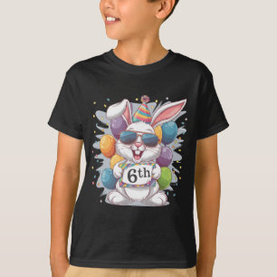 6th birthday with cute bunny T-Shirt