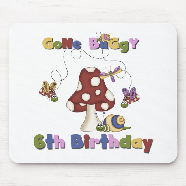 6th Bug Birthday Mouse Pad (Front)