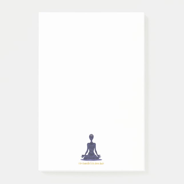 6th Chakra Third Eye Ajna Affirmation Post-it Notes (Front)