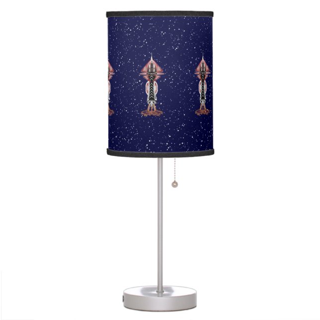 6th Dimension Rocket Ship Table Lamp Zazzle