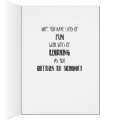 6th Grade Chalkboard Look Back to School Cards (Inside (Right))