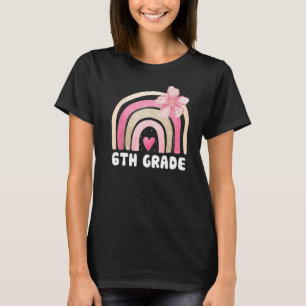 6th Grade Cute Rainbow Kids Teachers Field Day 202 T-Shirt