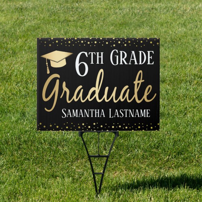 6th Grade Graduation Elegant  Sign (Insitu)