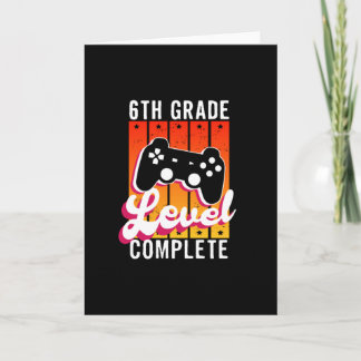 6th Grade Graduation Gamer Graduation Card