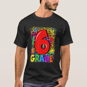 6Th Grade Hello Sixth Grade Team Leopard Back To S T-Shirt