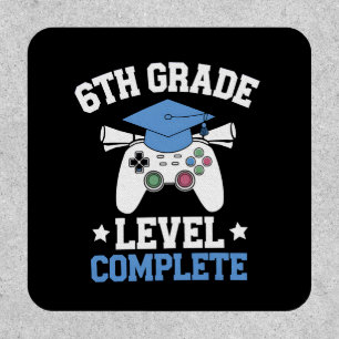 6th Grade Level Complete Gamer Gaming Graduation Patch