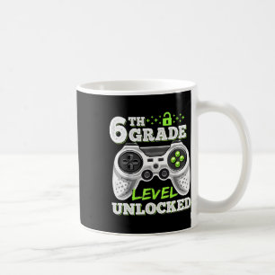 6th Grade Level Unlocked Video Game Back To School Coffee Mug