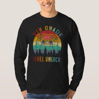 6th Grade Level Unlocked Video Game Back to School T-Shirt