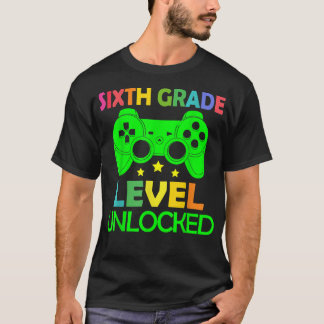6th Grade Level Unlocked Video Game Back to School T-Shirt