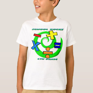 6th Grade Rocks - Math Symbols T-Shirt