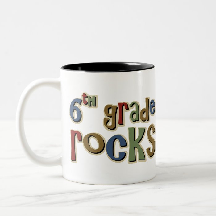 6th Grade Rocks Sixth Coffee Mug