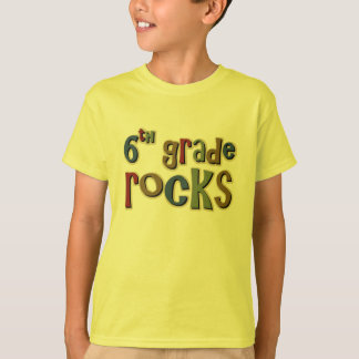 6th Grade Rocks Sixth T-Shirt