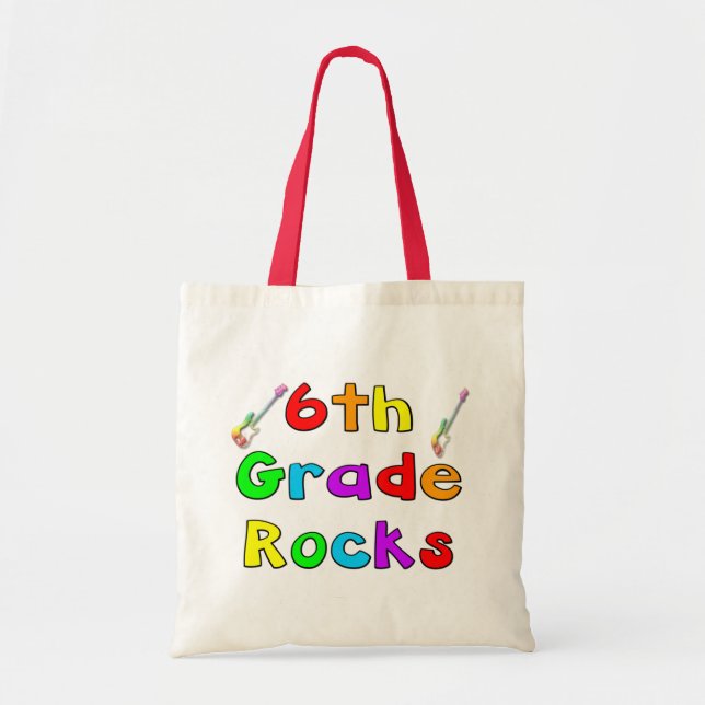 6th Grade Rocks Tote Bag (Front)