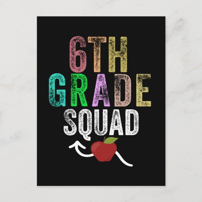 6th grade squad postcard (Front)
