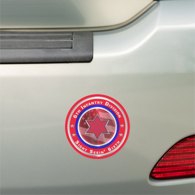 6th Infantry Division Car Magnet (In Situ)