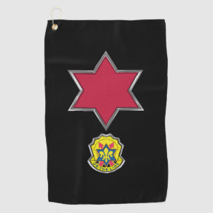 6th Infantry Division Patch Insignia Golf Towel