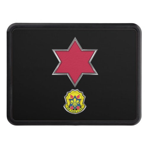 6th Infantry Division Red Star Patch Hitch Cover