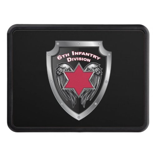 6th Infantry Division Red Star Shield Hitch Cover
