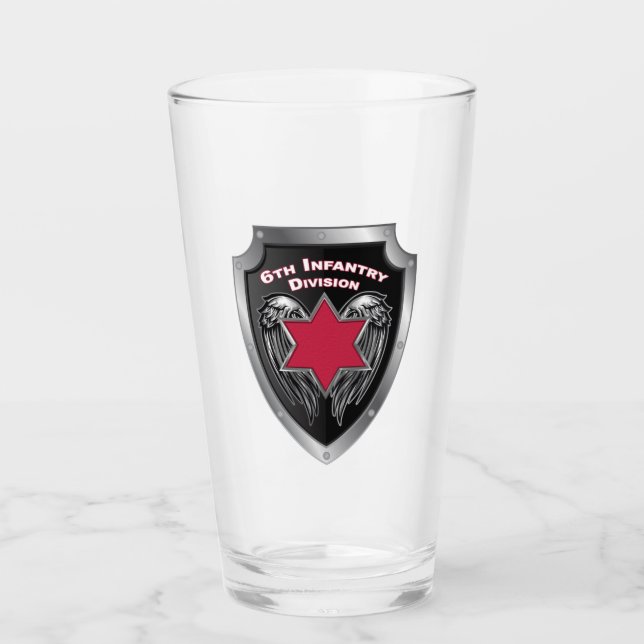6th Infantry Division “Sight Seein' Sixth” Glass (Front)