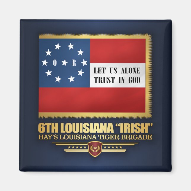 6th Louisiana "Irish" Infantry Magnet (Front)