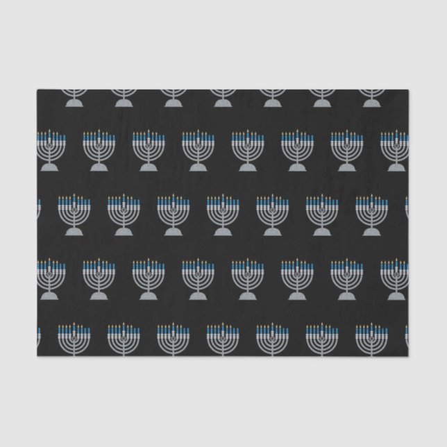 6th Night of Hanukkah Glitter Tissue Paper (Front)
