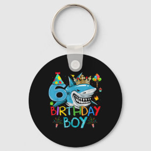 6th Ocean Themed Party 6 Years Old For Boys Keychain