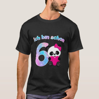 6Th Panda For 6 Years T-Shirt