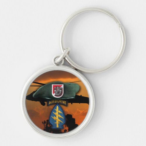 6th SF SFG Special Forces Group Green Berets Nam Keychain